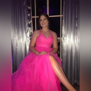 Hot Pink Prom Dress